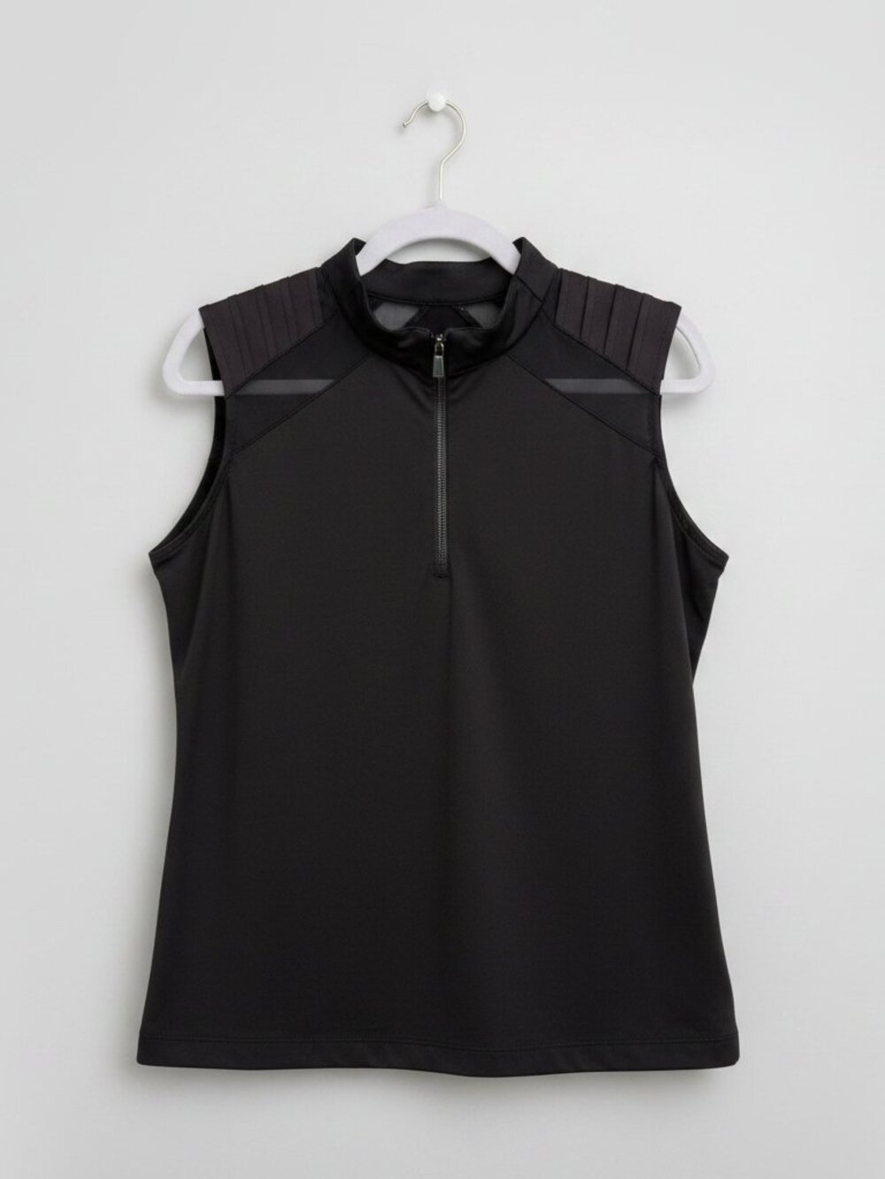 Tail Activewear Sleeveless Zip-Front Top Size Large
